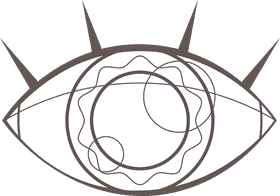 Eye black and white clipart