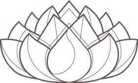 Lotus black and white clipart