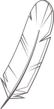 Feather black and white clipart