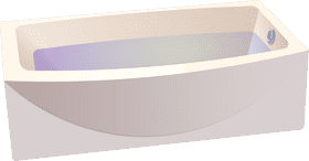 Ceramic bathtub clipart