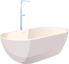 Modern bathtub clipart