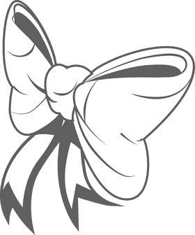 Ribbon black and white clipart