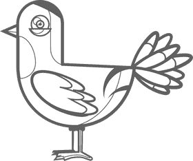 Dove black and white clipart