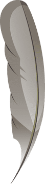 Silver feather clipart