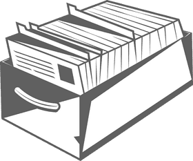 Files black and white clipart