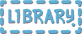 Library stamp clipart