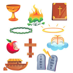 Bible set vector