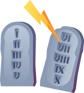 Ten commandments bible clipart
