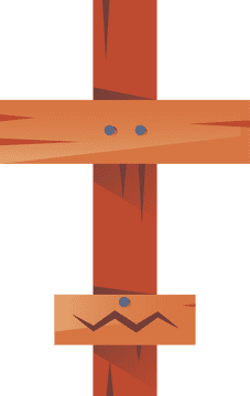 Wooden cross clipart