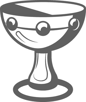 Holy Grail black and white clipart