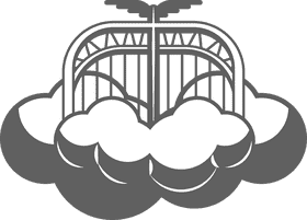 Heaven black and white clipart