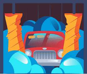 Car wash clipart