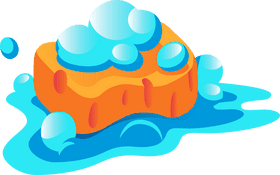 Cleaning sponge clipart