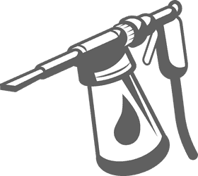 Pressure Washer Cleaner, car wash black and white clipart