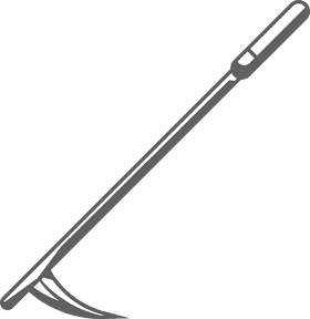 Fire Poker for Fireplace black and white clipart