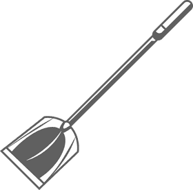 Shovel black and white clipart