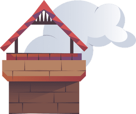 Fireplace smoker clipart