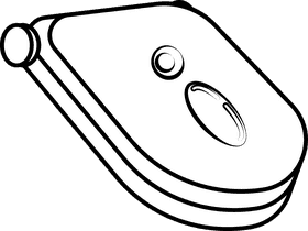 Phone black and white clipart