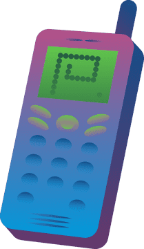 Mobile phone device clipart