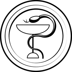 Pharmacy black and white clipart