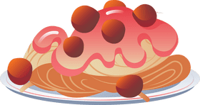 Italian spaghetti clipart