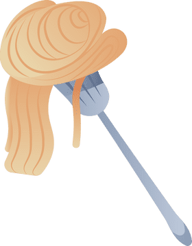 Italian spaghetti pasta clipart