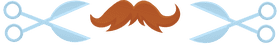 Barber shop Scissors and Mustaches clipart