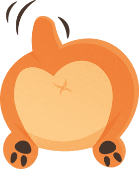 Butt Dog clipart