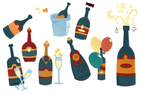 Champagne Bottle vector