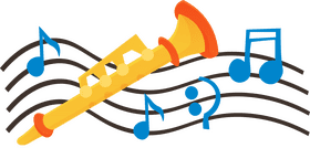 Clarinet Notes clipart