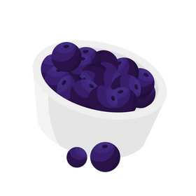 Blueberries clipart