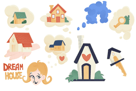 Dream house vector