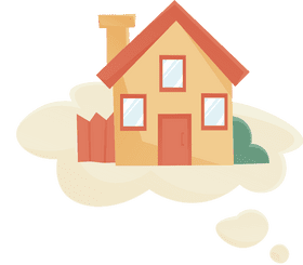 Dream house Cloud clipart