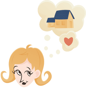 Dream house Housewife clipart