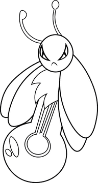 Firefly black and white clipart