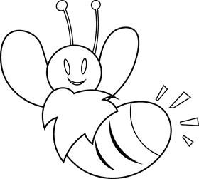 Firefly black and white clipart