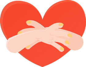 Hug Heart clipart