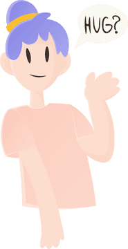 Hug Suggestion clipart