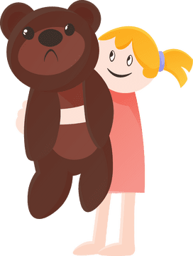 Hug Teddy Bear clipart