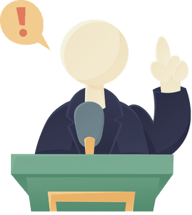 Leader Declaring clipart