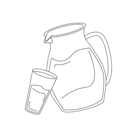 Bottle of milk black and white clipart vector free download