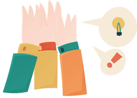 Team Work Hands clipart