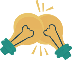 Team Work LightBulb Dual clipart