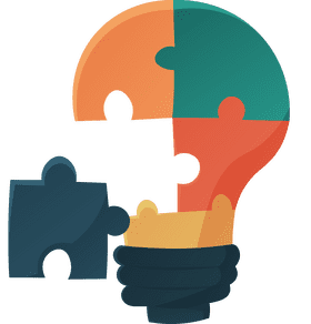 Team Work Light Bulb Puzzles clipart