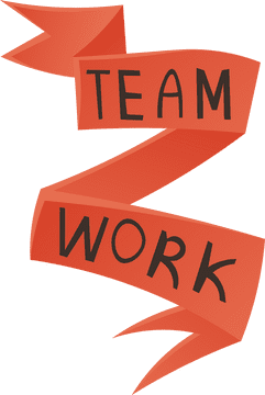 Team Work Ribbon clipart