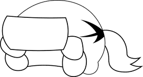 Wig black and white clipart