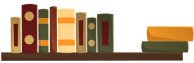 Bookshelf clipart