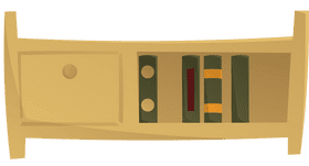 Bookshelf clipart