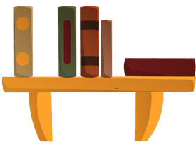 Bookshelf clipart