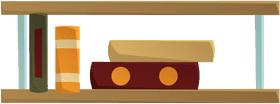 Bookshelf clipart